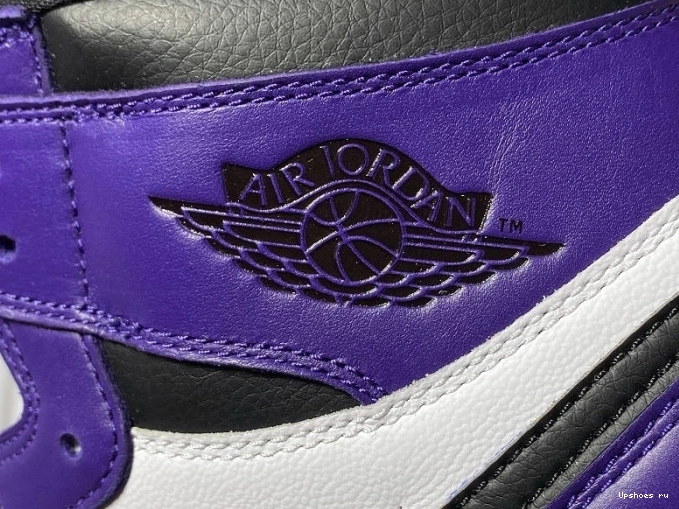 Air 1 Court White High Jordan Purple Retro 555088-500 0201
